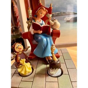 Disney Beauty and the Beast Belle Reading  Moving Music 'Box' Figurine Be Our Gu